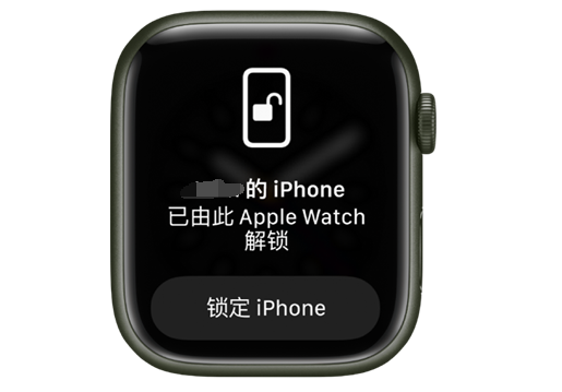 九所镇苹果手机维修分享用 AppleWatch 解锁配备面容 ID 的 iPhone方法 