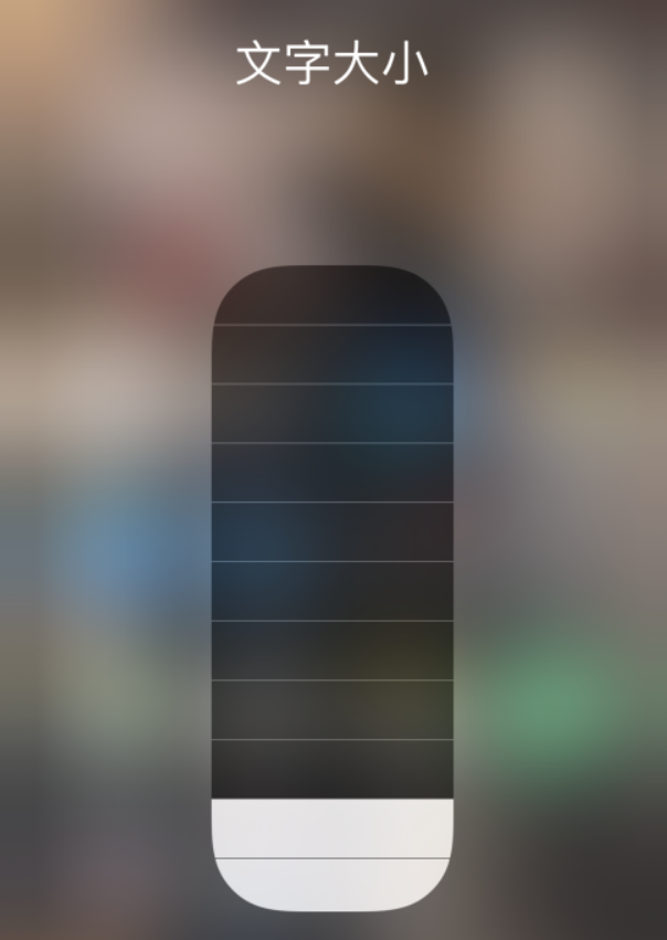 九所镇苹果手机维修分享小技巧：在 iPhone 控制中心快速调节字体大小 