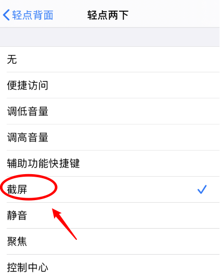 九所镇苹果手机维修分享iPhone12如何启用双击截屏 